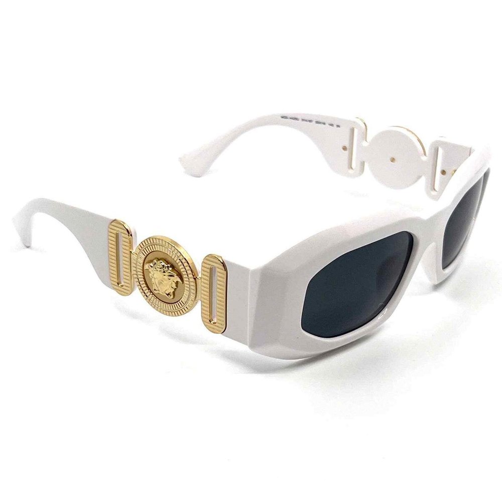 Sale Versace White Women's Gold Medusa Sunglasses